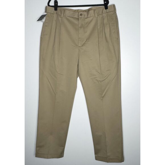 New JoS. A. Bank Travelers Brushed Twill Pant Wrinkle Resistant Mens Size 42x32 - Picture 1 of 8